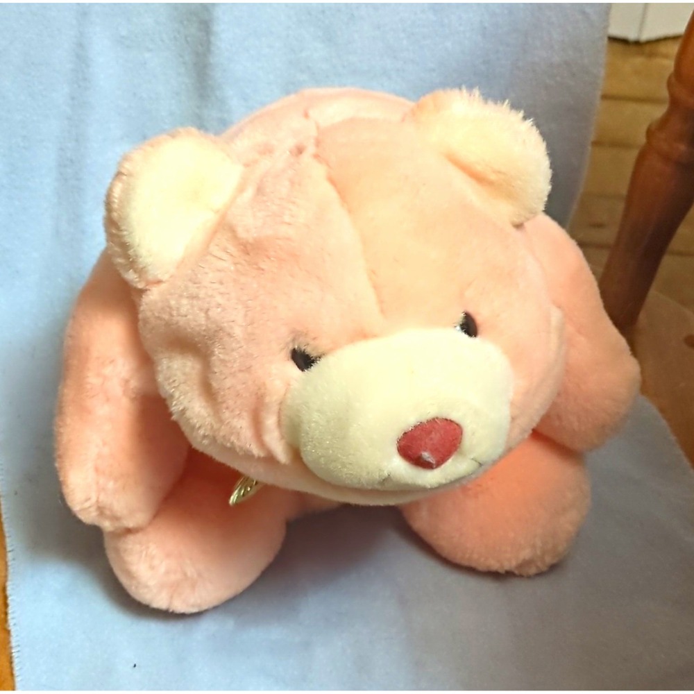 GUND Vintage 1983 Pink Teddy Bear Plush Stuffed Animal Small 6-14" 01710